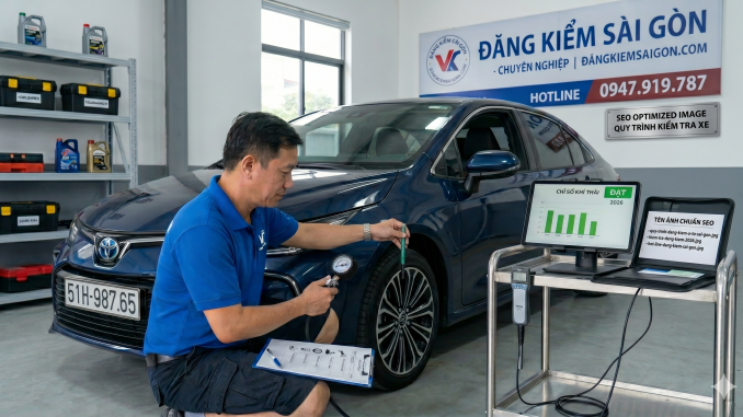 Hướng dẫn tự kiểm tra xe ô tô tại nhà trước khi đi đăng kiểm năm 2026